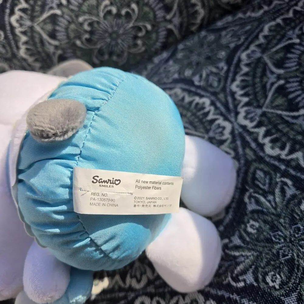 *Rare* Sanrio Pochacco Plush Stuffed Animal White Blue Gray Dog